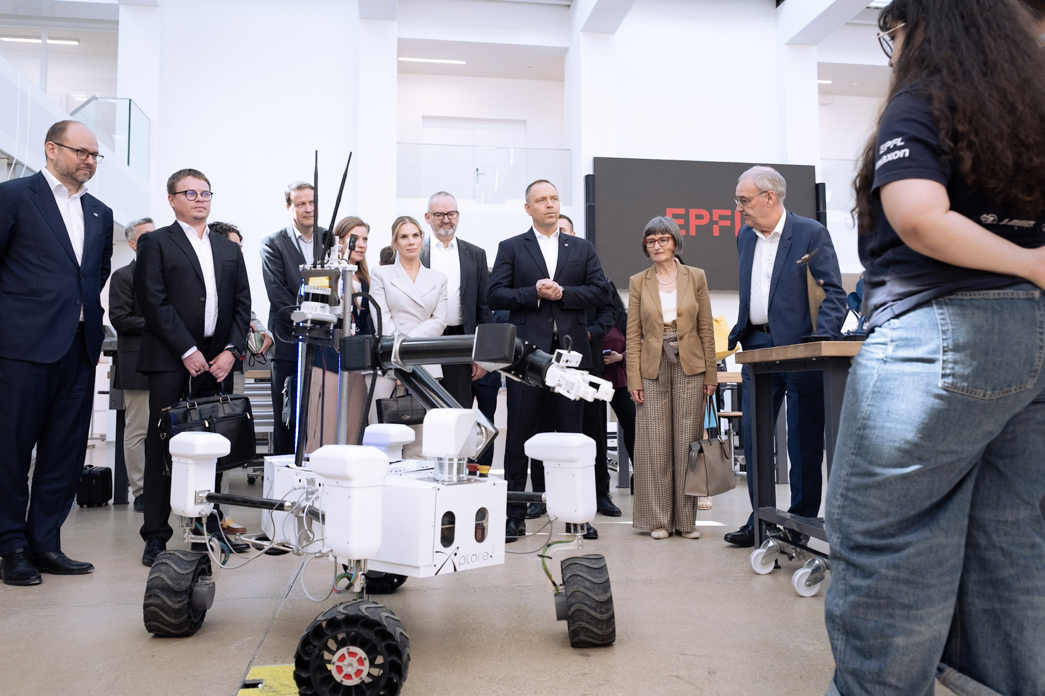 Swiss and Polish Presidents at EPFL 2